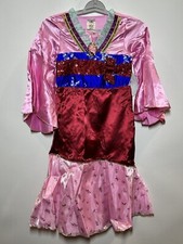 Disney Girl's Mulan Costume Red/Pink  Disney store Size 5/6 picture