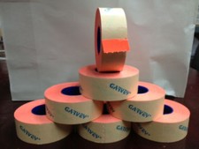 GENUINE garvey 1 Lines Labels for Gun 22-6/22-7/22-8 Red Fluorescent 36 Rolls picture