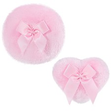 2 Pcs Large Fluffy Powder Puff, Dusting Powder Puff Soft Washable Powders Puf... picture
