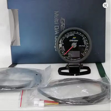 Greddy Digital Air Fuel Gauge 62mm Black/White Face Meter LED JDM picture