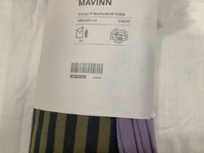 New IKEA MAVINN Bedspread Striped Multicolor 160x250 cm (63x98 