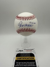 Giancarlo Stanton Signed Baseball 17 NL MVP Inscribed Auto JSA COA picture