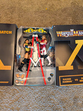 WWE WrestleMania X Razor Ramon vs Shawn Michaels Figure Set Ladder Belt Hands picture