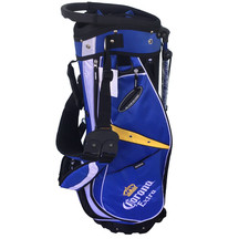 Corona Extra Beer Golf Stand Bag Zip Closure Shoulder Strap Blue White Dis/Vet picture