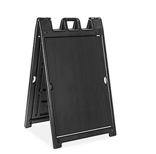 Plastic A-Frame Sign - Standard, 25”X 45” Black (ULINE/Showcase /events H-6104BL picture