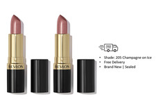 Revlon Super Lustrous Lipstick, 205 Champagne on Ice, New Sealed, Pack Of 2 picture