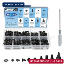 400Pcs Computer Screws Standoffs Kit SSD Screw for Universal Motherboard PC Comp picture