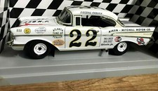 1957 Chevy Bel Air Smokey Yunick Fireball Roberts race car #22 white 1/18 ERTL picture