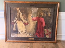 Monumental Antique Blanchefleur Abbey Figural Painting on Board, Class of 1928 picture