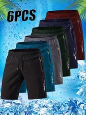 Men's Lightweight Summer Athletic Shorts - 6 Pairs of Breathable, Quick-Drying & picture