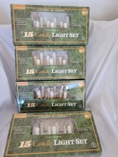 4 Packs Of Vntg Candle Light Sting Set Clip Ons 15 Candles Per Set Woolworth picture