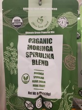 Claire Sweet Heart Organic Moringa Spirulina Blend Powder, Vegan, 6 oz (170 g) picture