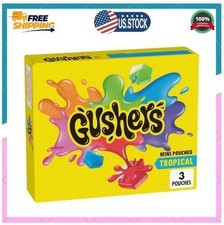 Gushers Tropical Fruit Flavored Snacks, Mini Pouches, 3 Ct, 1.32 oz picture