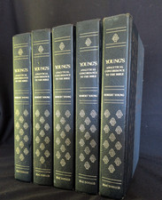 Vtg Young's Analytical Concordance to the Bible Dictionary 5 Blue Book Decor '84 picture