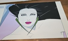 1988 PATRICK NAGEL NC15 Green Earrings COMMEMORATIVE Mirage Serigraph Poster 36