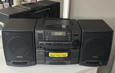Vintage AIWA Model CA-D205U CD Cassette Carry Component System Working Boombox picture