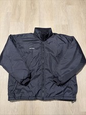 Vintage 90s Columbia Sportswear Full Zip Windbreaker Jacket Black Mens - Large picture