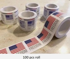 5 Roll Of 100 pcs 2023 U.S. Flag First Class US Postage Stamps 500PCS New picture