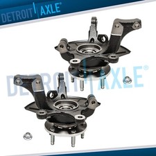 Pair Front Knuckle & Wheel Hub Bearing for 2005-2012 Ford Escape Tribute Mariner picture