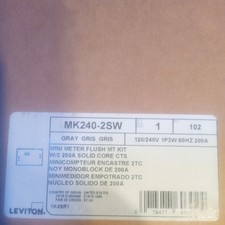 Leviton MK240-2SW 200-Amp Mini Meter Flush Kit w/ 2 Solid CT's Indoor Enclosure picture