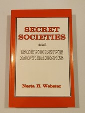 Secret Societies and Subversive Movements by Nesta Webster PB picture