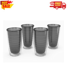 Tervis Clear and Colorful Tabletop Collection, 16 oz Tumbler 4 Pack- US Stock picture