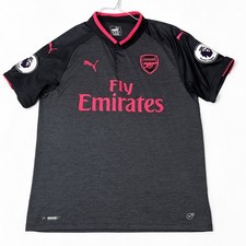 Puma Arsenal FC Alternate Jersey Alexandre Lacazette 9 Black Pink Men's Large picture