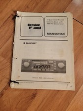 Blaupunkt Manhattan Car Stereo Service Manual picture