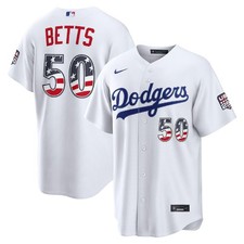 Men's Los Angeles Dodgers White USA 250 Fourth of July Stadium Stitched picture