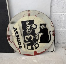 Banksy Original Road Street Sign 2000-2009 Signed purchased for an exhibition  picture
