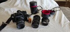Pentax 6x7 MLU Camera 90mm 105mm f/2.4 200mm Wood Grip 3 Lens Kit picture