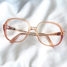 Vintage Pink Orange l'amy FRENCH Eyeglasses Frames 52 20 Glasses New Old Stock picture