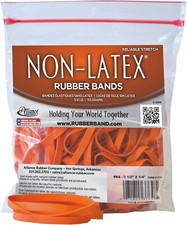 40 Bags Alliance Rubber #64 Non-Latex Rubber Bands, approx. 4800 bands picture
