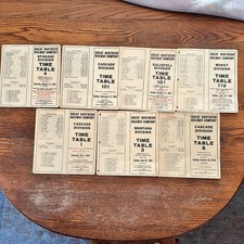 Great Northern Railway Company 1963-1969 Time Tables Lot of 7 VG- picture