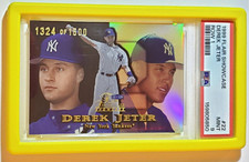 DEREK JETER 1999 FLAIR SHOWCASE ROW 1 PARALLEL PSA 9 💎 /1500 RARE N.Y YANKEES🔥 picture