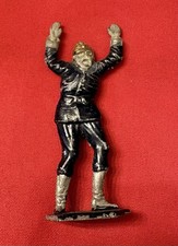 Antique Hand Painted Surrender WW1 German Soldier Lead Toy Hands Up picture