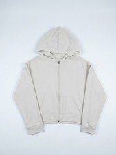 Zara Cream Zip-Up Hooded Cardigan picture