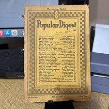 1937 July POPULAR DIGEST MAGAZINE - ISSUE #1 picture