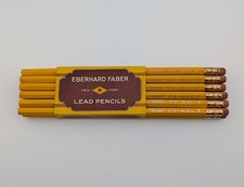 Vintage NOS 1950s Eberhard Faber Dictator 275 No. 2 3/8 F Lead Pencils Box of 12 picture