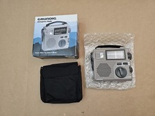 Grundig FR200 Emergency Radio AM FM SW Crank Flashlight Open Box Complete picture