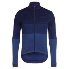 USED BLUE RAPHA LONG SLEEVE TRICOLOUR CLASSIC LONG SLEEVE CYCLING JERSEY LARGE picture