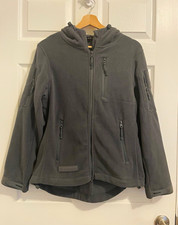 BAERSkin Tactical Supply Co. Women’s Full-Zip Fleece Hoodie Jacket Gray Small picture