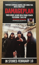 Dimebag Darell Pantera DAMAGEPLAN Promo POSTER 4 Power CD 11x20 NEVER DISPLAYED picture