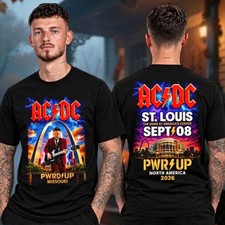 ACDC St Louis MO Event September 8 2026 Two Sided Unisex T-Shirt picture