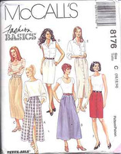 8176 UNCUT SEWING McCalls Pattern Misses Skirt 2 lengths OOP SEW FF picture