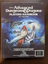 TSR ADVANCED DUNGEONS & DRAGONS AD&D Players Handbook Jeff Easley Signed picture