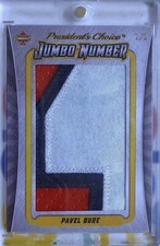 Pavel Bure 2023 President's Choice Solitaire Game-Used Jumbo Number Patch 1/1 picture