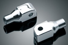 Kuryakyn 8802 Tapered Peg Adapters for Honda, Suzuki, Triumph & Yamaha, Chrome picture