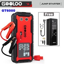 GOOLOO 6000A Jump Starter GT6000 Car Starter + GT150 150PSI Tire Inflator picture