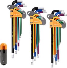 MULWARK 28 PCS Allen Key Set, Long Arm Ball End Hex Key Wrench Set with T-Han... picture